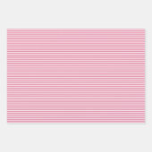スリーシェードピンクストライプ色 ラッピングペーパーシート (正面)