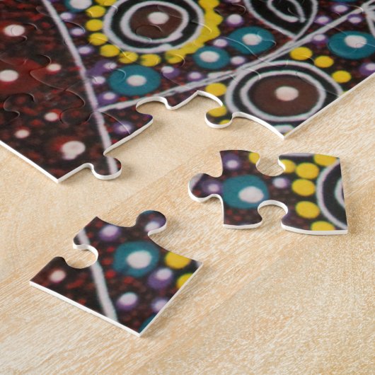 スリーシスターズ夢を描くbyシンディ・ウォレス ジグソーパズル (側面)