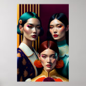 スリーシスターズ – キャンバスアートプリント ポスター (正面)
