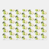 スリーシーツラッピング紙 – レモンのオレンジ梨 ラッピングペーパーシート (正面3)