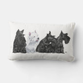 スリースコットランド&アウェスティー ランバークッション (裏面)