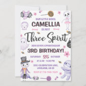 スリースピリットガールズハロウィーン3回目の誕生日パーティー 招待状 (正面)