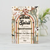 スリースピリットグルーヴィカクタスハロウィーン誕生日 招待状 (スタンド正面)