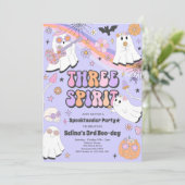 スリースピリットハロウィーングルービー幽霊第3誕生日 招待状 (スタンド正面)