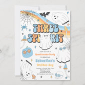 スリースピリットハロウィーングルービー幽霊第3誕生日 招待状 (正面)