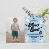 スリースピリットハロウィーン写真3rd誕生日パーティー 招待状 (スタンド正面)