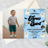 スリースピリットハロウィーン写真3rd誕生日パーティー 招待状