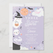 スリースピリットハロウィーン幽霊3rd誕生日パーティー 招待状 (正面)