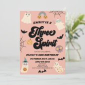 スリースピリットハロウィーン3回目の誕生日パーティー 招待状 (スタンド正面)