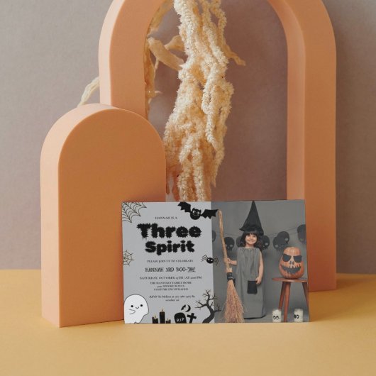 スリースピリットハロウィーン3回目の誕生日パーティー 招待状