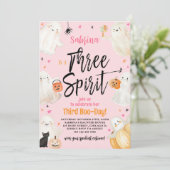 スリースピリットピンクハロウィーン3回目の誕生日パーティー 招待状 (スタンド正面)