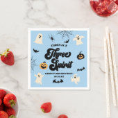 スリースピリットブルーハロウィーン3回目の誕生日パーティー スタンダードカクテルナプキン (インサイチュ)