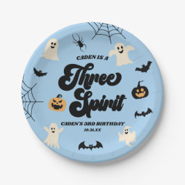 スリースピリットブルーハロウィーン3回目の誕生日パーティー ペーパープレート