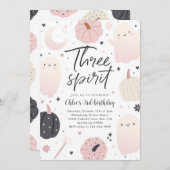 スリースピリットボホハロウィーン幽霊3日 招待状 (正面/裏面)