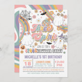 スリースピリット3rd誕生日招待状 – 少女 招待状 (正面/裏面)