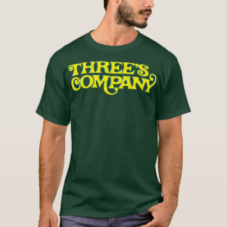 スリーズカンパニーレトロタイポグラフィデザイン Tシャツ