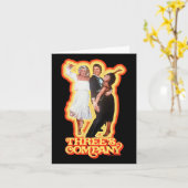 スリーズカンパニー踊りルームメイトレトロジャック・クリス カード (黄色い花)