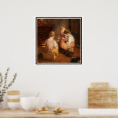 スリーズ編み物ガールズバイウォルターファーレ ポスター (キッチン)