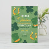 スリーセントパトリックスの日3rd誕生日パーティー招待状 招待状 (スタンド正面)