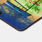 スリーセーラーボーツオータムスカイ秋シーン デスクマット (コーナー)