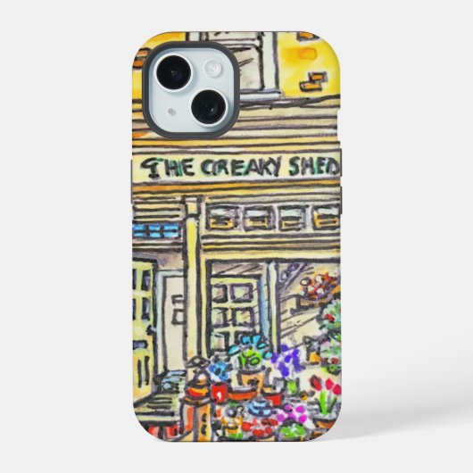 スリータウンハウシズ iPhone 15ケース (裏面)