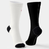 スリーツリーズイン（白黒） ソックス (傾斜あり)