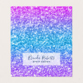 スリートーンフェイクグリッター 名刺 (外部フラット)