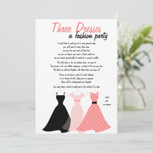 スリードレス 招待状 (スタンド正面)