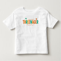 スリーナージャー - 幼児用3歳誕生日Tシャツ