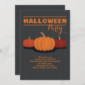 スリーハロウィーンカンプキンズ招待状 招待状 (正面/裏面)