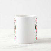 スリーハー+キャンプ+ナイト クリスマス デザイン コーヒーマグカップ (中央)