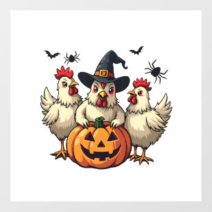 スリーハ不気味ロウィーンチキン農家秋ウィッチ ウィンドウサイン