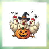 スリーハ不気味ロウィーンチキン農家秋ウィッチ ウィンドウサイン (シート3)