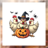スリーハ不気味ロウィーンチキン農家秋ウィッチ ウィンドウサイン (シート2)