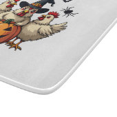 スリーハ不気味ロウィーンチキン農家秋ウィッチ カッティングボード (角)