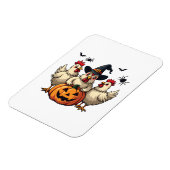 スリーハ不気味ロウィーンチキン農家秋ウィッチ マグネット (左側)