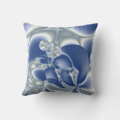 スリーバーブルーフラクタルクッションスロー クッション (裏面)