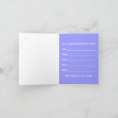 スリーバー誕生日招待状- – かわいい犬 招待状 (内部)