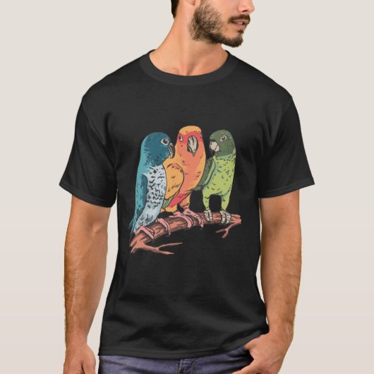 スリーパロッツイラストレーション Tシャツ (正面)