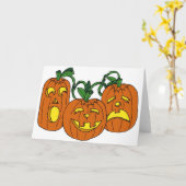 スリーパンプキンス カード (黄色い花)