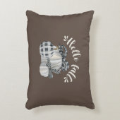 スリーパンプキンハロー秋 アクセントクッション (正面(垂直))