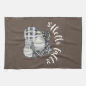 スリーパンプキンハロー秋 キッチンタオル (横)