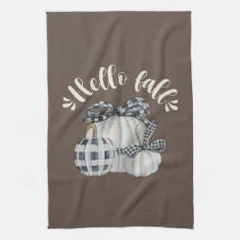 スリーパンプキンハロー秋 キッチンタオル