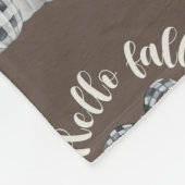 スリーパンプキンハロー秋 フリースブランケット (角)