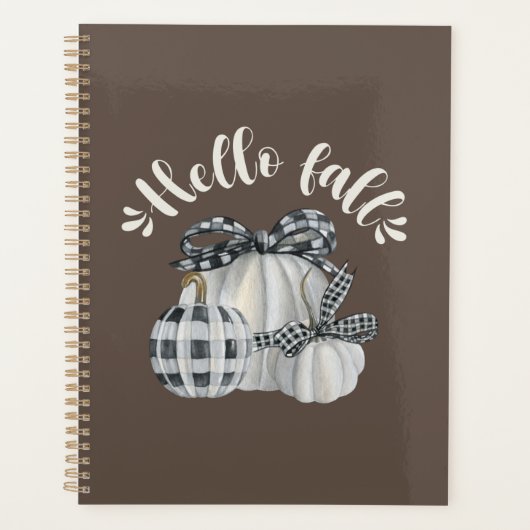 スリーパンプキンハロー秋 プランナー手帳 (正面)