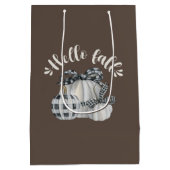 スリーパンプキンハロー秋 ミディアムペーパーバッグ (裏面)