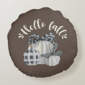 スリーパンプキンハロー秋 ラウンドクッション (裏面)