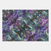 スリーパープル抽象芸術 ラッピングペーパーシート (正面3)