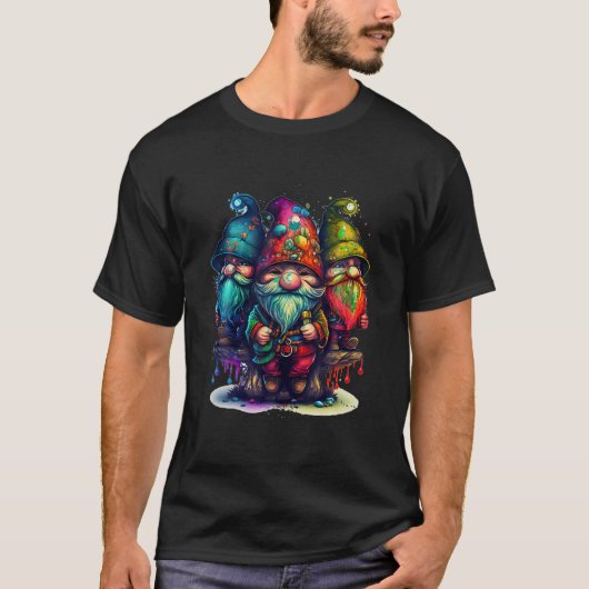 スリーヒッピー格言ピース格言おもしろい格言デシグ Tシャツ (正面)