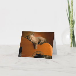 スリーピエレガントング子猫ノテカード カード